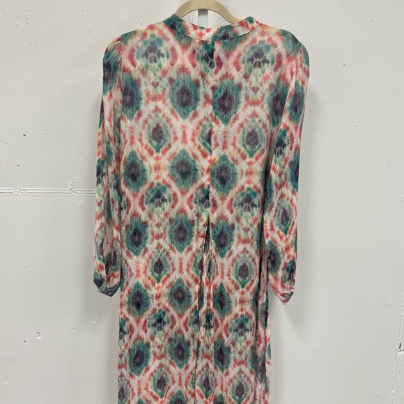 NWT Aldo Martins Cap Juluca A New Story Button Down Midi Dress Tunic LS Small - Picture 6 of 11